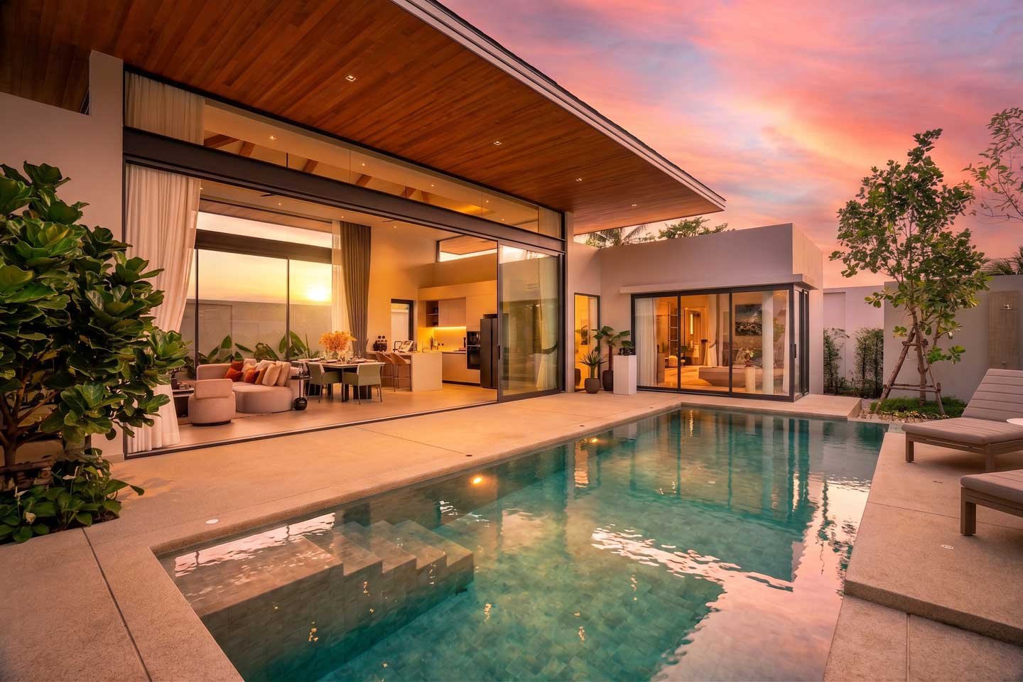 Contemporary 3-Bedroom Pool Villa Retreat in the Heart of Cherngtalay