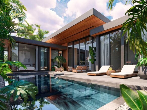 Single-Storey 3-Bedroom Lakeside Pool Villa in Bangtao Phuket