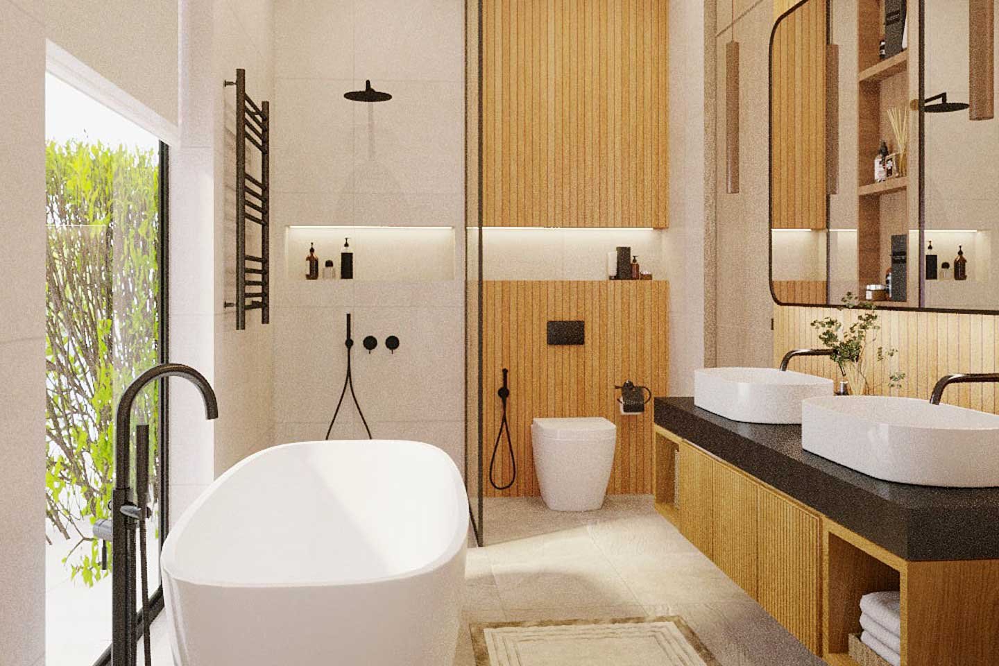 v292-12 Single-Storey 3-Bedroom Lakeside Pool Villa in Bangtao Phuket