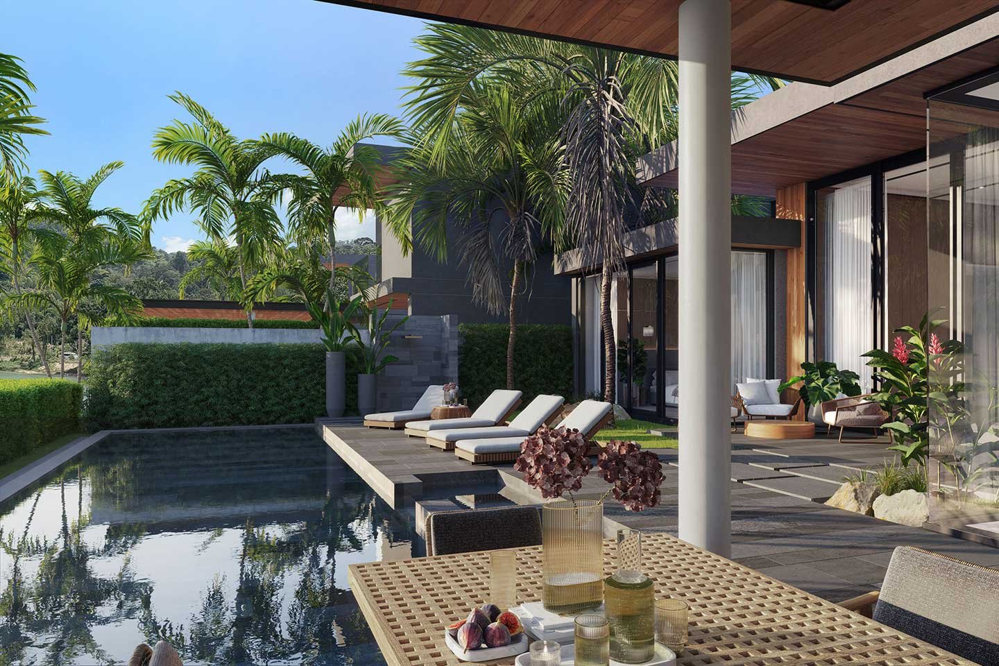 v293-05 Generous 4-Bedrooms Lakeside Villa in Bangtao Phuket