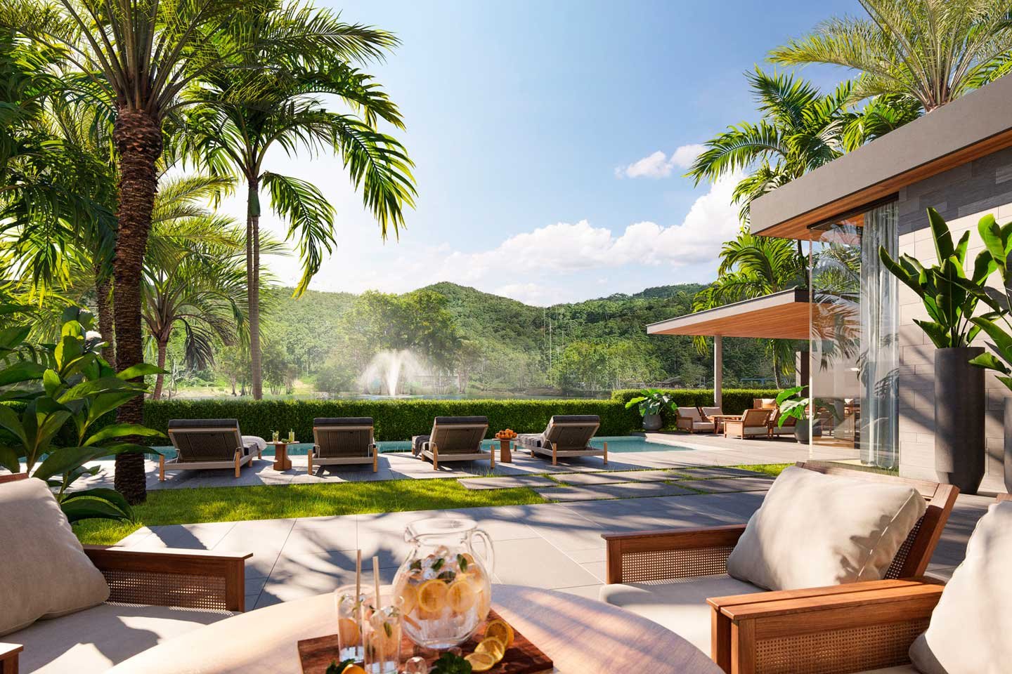 v293-07 Generous 4-Bedrooms Lakeside Villa in Bangtao Phuket