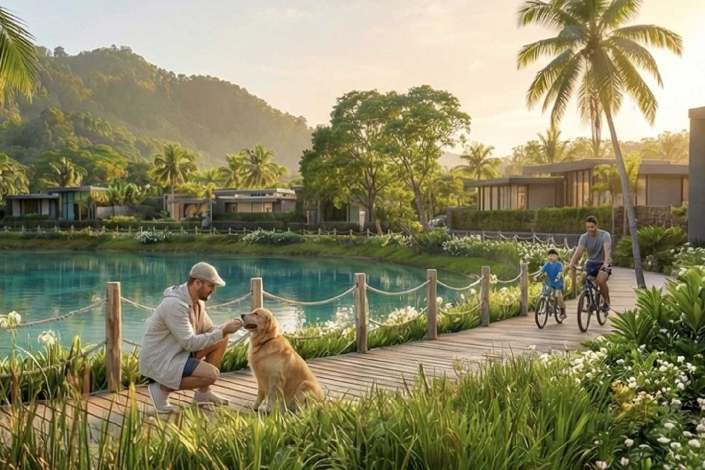 v293-22 Generous 4-Bedrooms Lakeside Villa in Bangtao Phuket