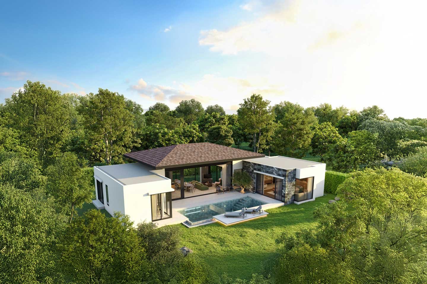 Elegant 3 Bedroom Private Pool Villa in Pru Jampa