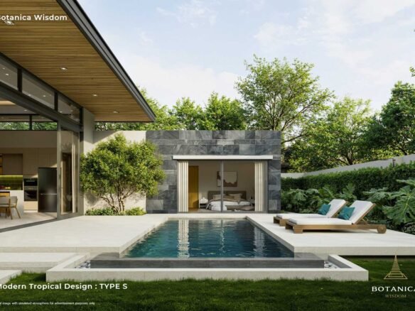 Modern 2-Bedroom Pool Villa with Peaceful Setting in Thalang