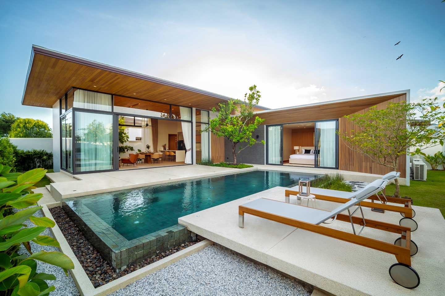 V301-01 Modern Zen-Style 3-Bedroom Pool Villa with Tranquil Atmosphere in Thalang