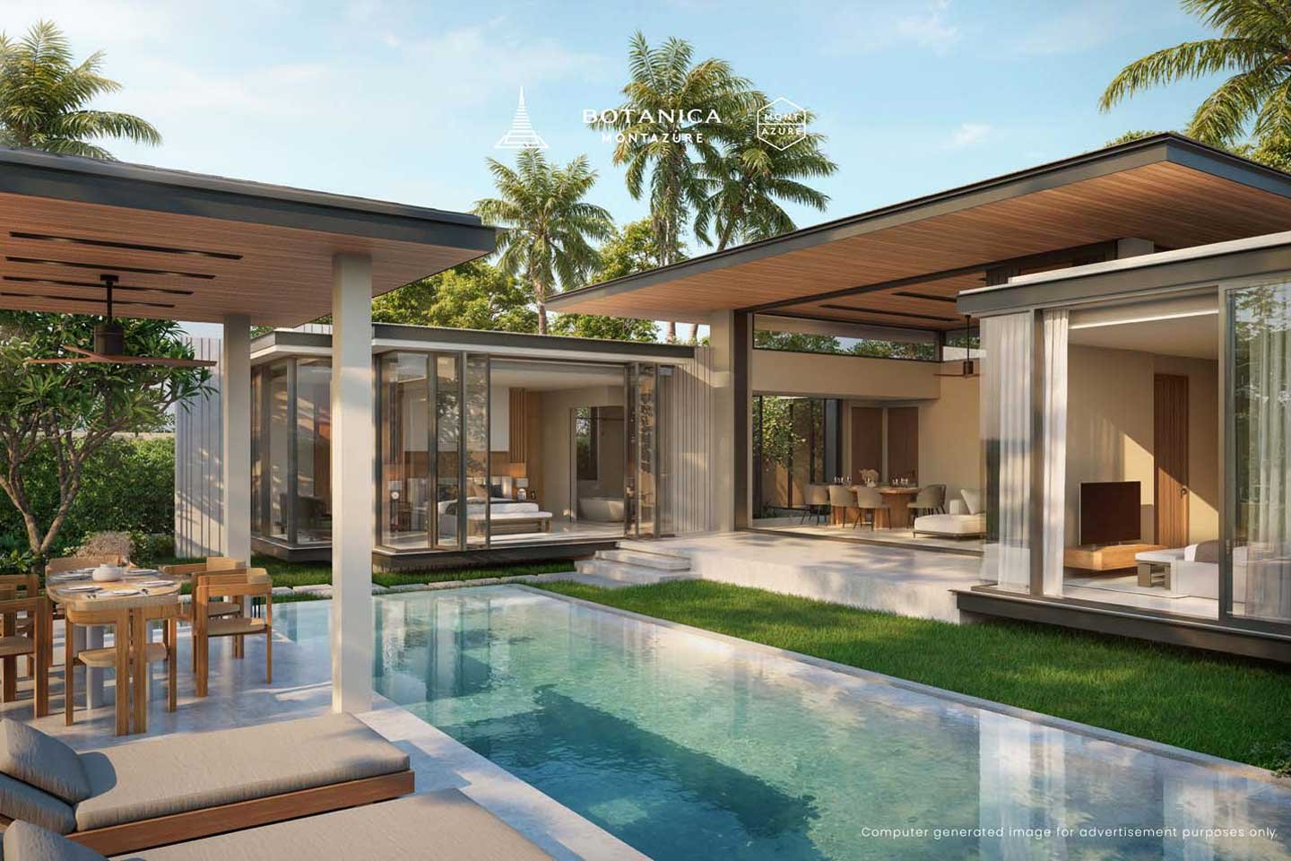 V303-18 Elegant 3-Bedroom Private Pool Villa Near Kamala Beach