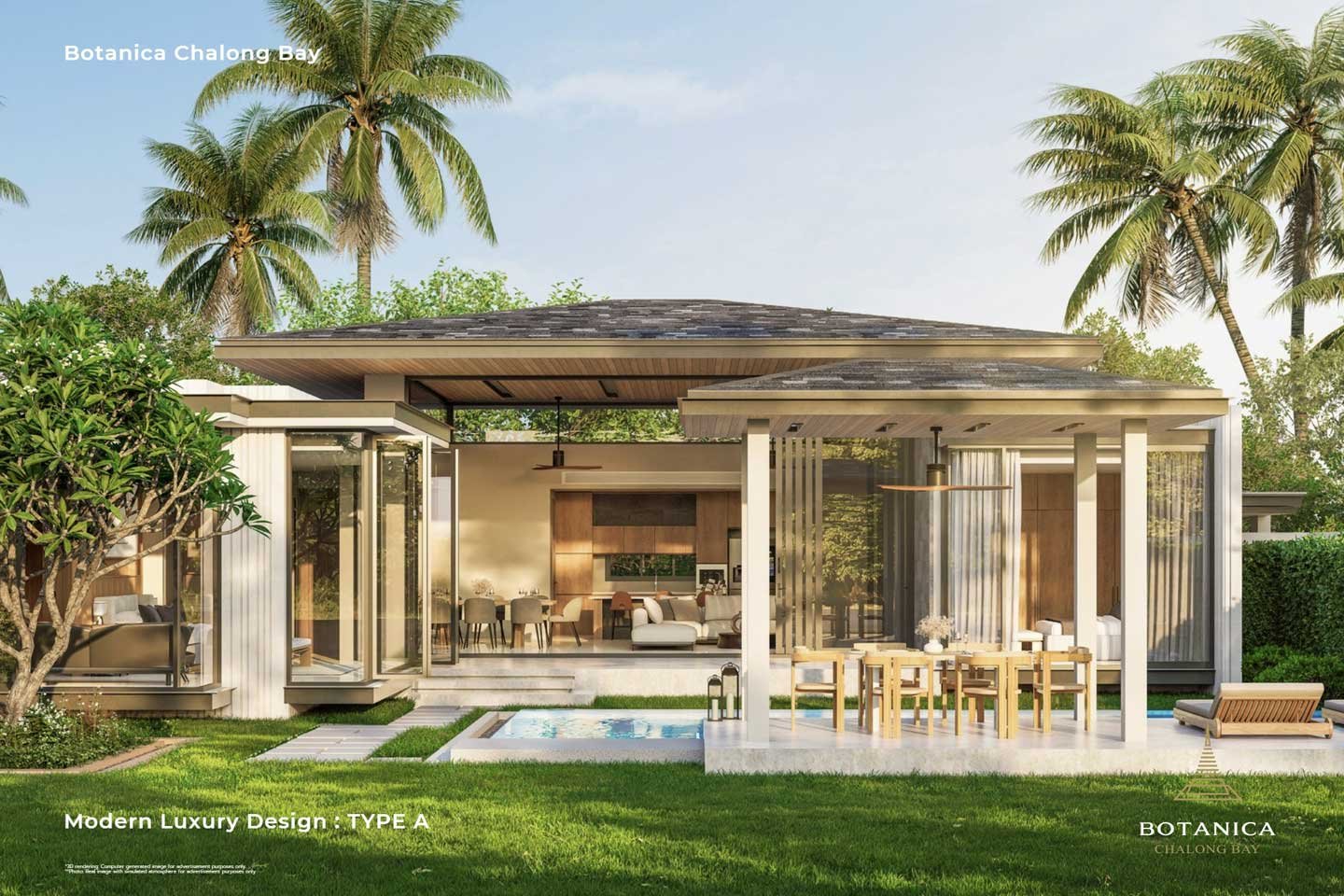 Elegant 3-Bedroom Private Pool Villa in Quiet Chalong