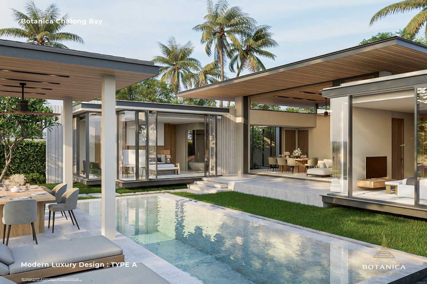 Elegant 3-Bedroom Private Pool Villa in Quiet Chalong