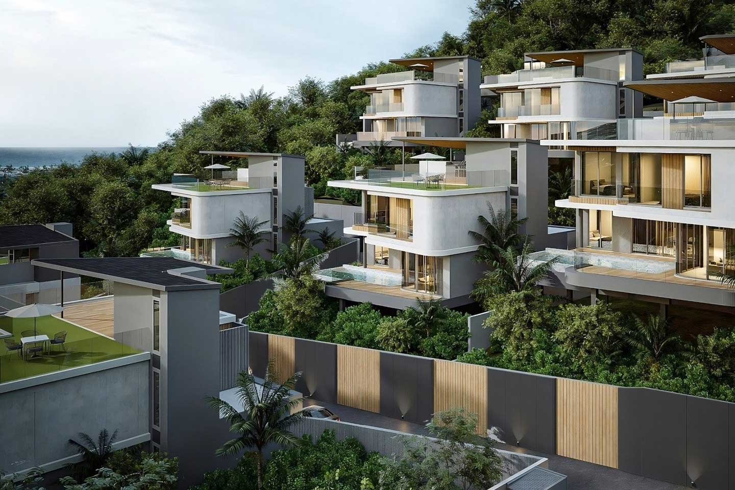 Elevated 4-Bedroom Private Pool Villa with Sea Views in Karon