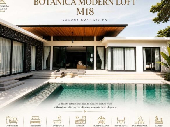 4-Bedroom Modern Loft Villa with Private Pool in Cherngtalay