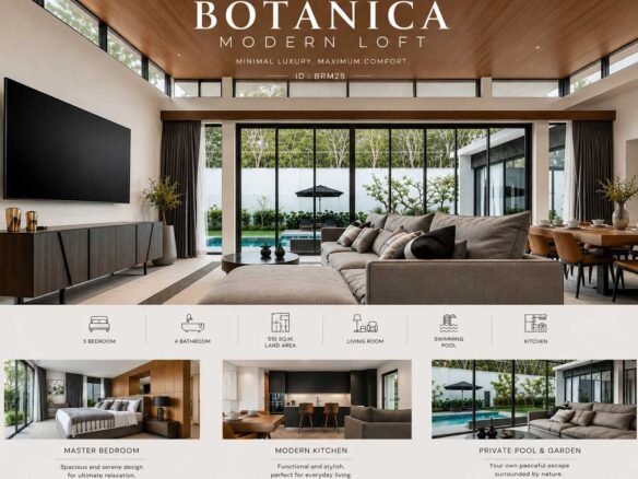 Modern Loft 3-Bedroom Villa for Rent in Cherngtalay