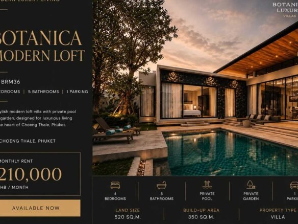 Generous 4-Bedroom Modern Pool Villa in Cherngtalay