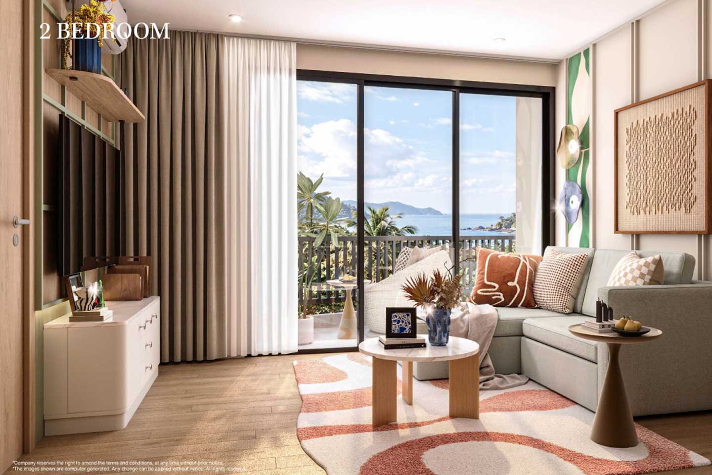 C261-01 Modern Two-Bedroom Residence Close to Karon Beach